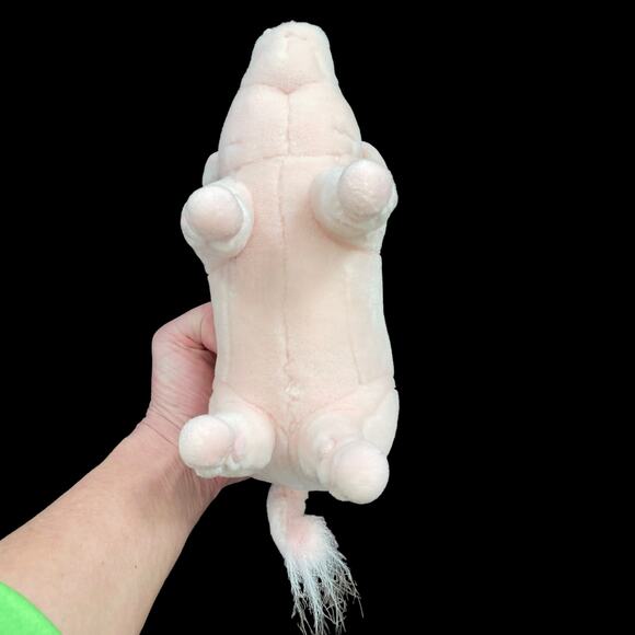 Realistic Pig Plush Pink Piglet Rigid Stuffed Animal No Tush Tag Stiff Toy READ - Picture 7 of 12